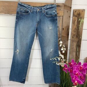 $99 Lucky Pre Loved Denim Vintage Straight Style Distressed 32